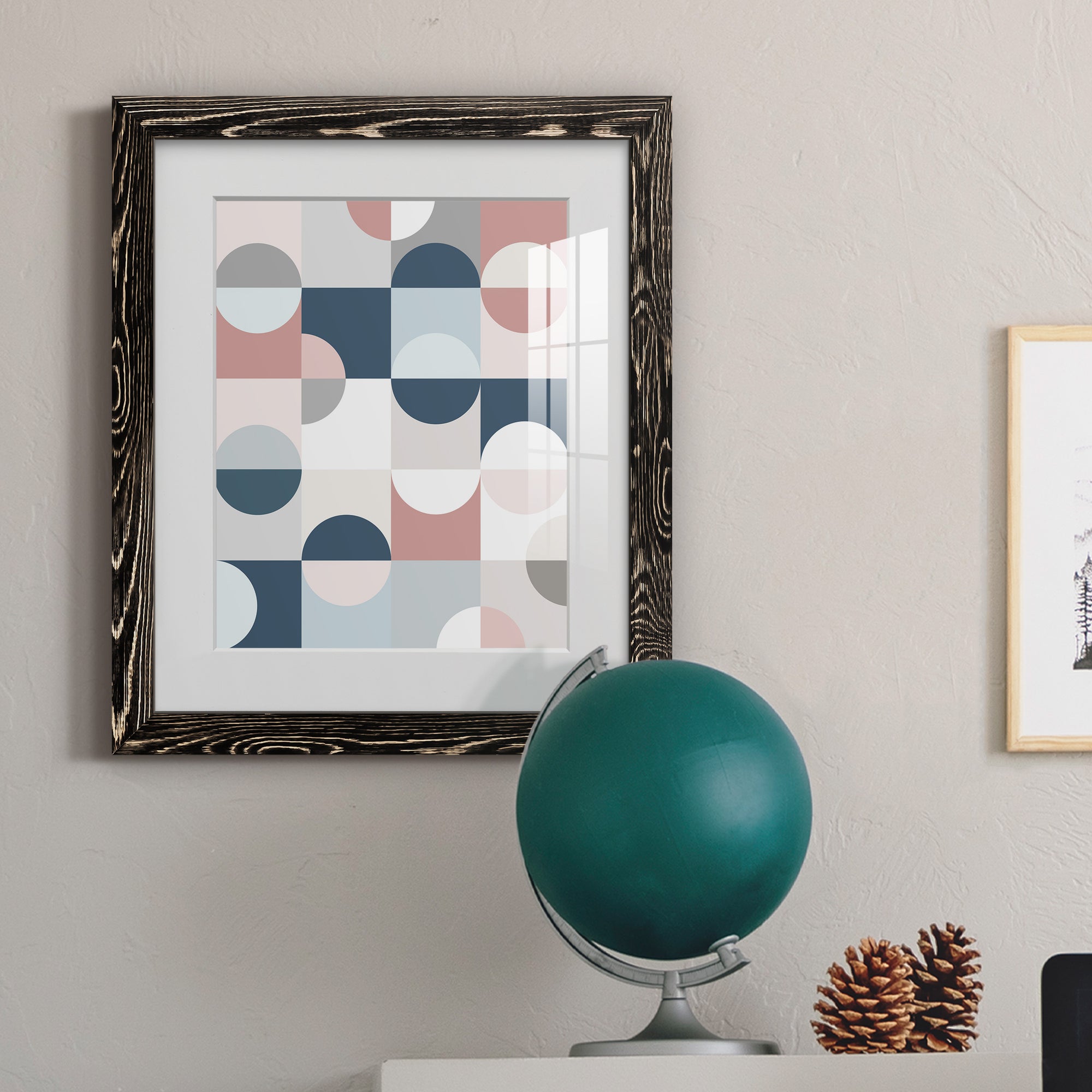 Modern Reflection - Barnwood Framed Art Print