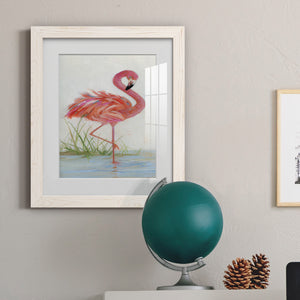 Flamingo I - Barnwood Framed Art Print
