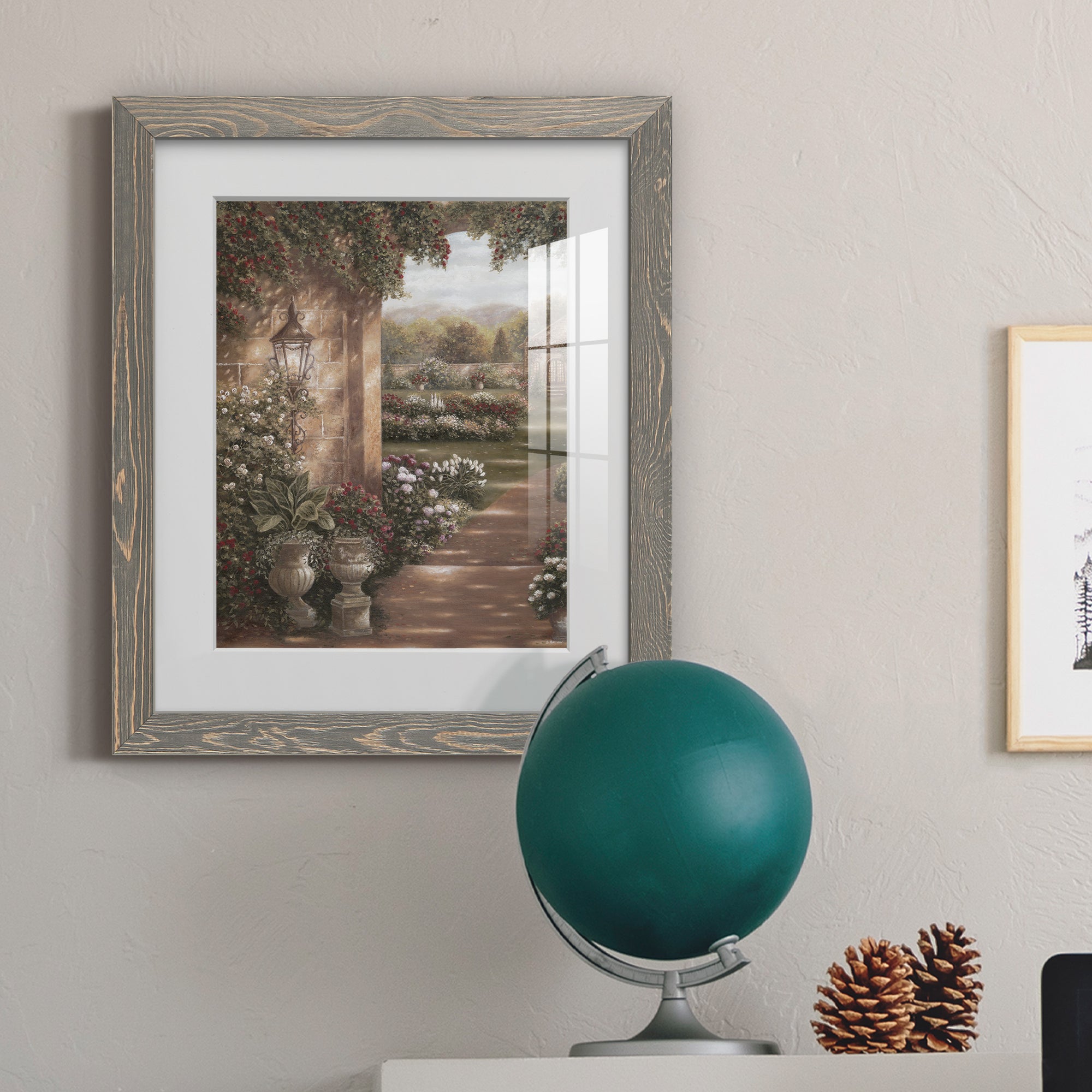 Evening in the Conservatory - Barnwood Framed Art Print