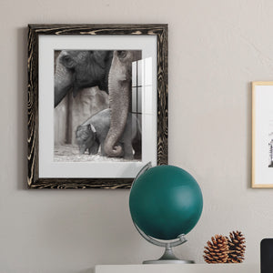 Family Moment - Barnwood Framed Art Print