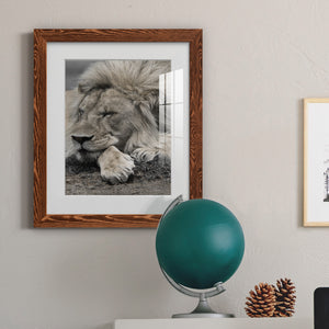 Sleepy Afternoon in Masai Mara - Barnwood Framed Art Print