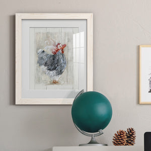 Sunday Best Hen - Barnwood Framed Art Print