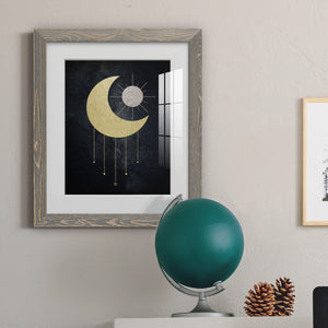 Jeweled Moon - Premium Framed Print - Distressed Barnwood Frame - Ready to Hang
