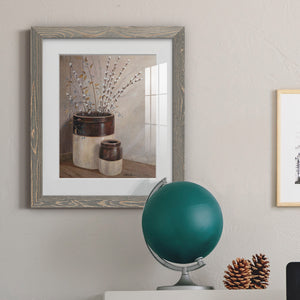 Pussywillows & Spring - Barnwood Framed Art Print