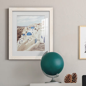 Santorini - Premium Framed Print - Distressed Barnwood Frame - Ready to Hang