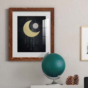 Jeweled Moon - Premium Framed Print - Distressed Barnwood Frame - Ready to Hang