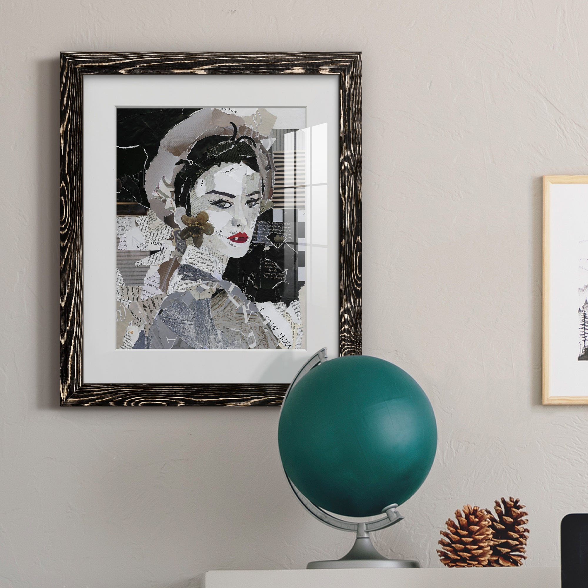 Runway Pause - Barnwood Framed Art Print