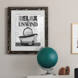 Relax and Unwind - Barnwood Framed Art Print