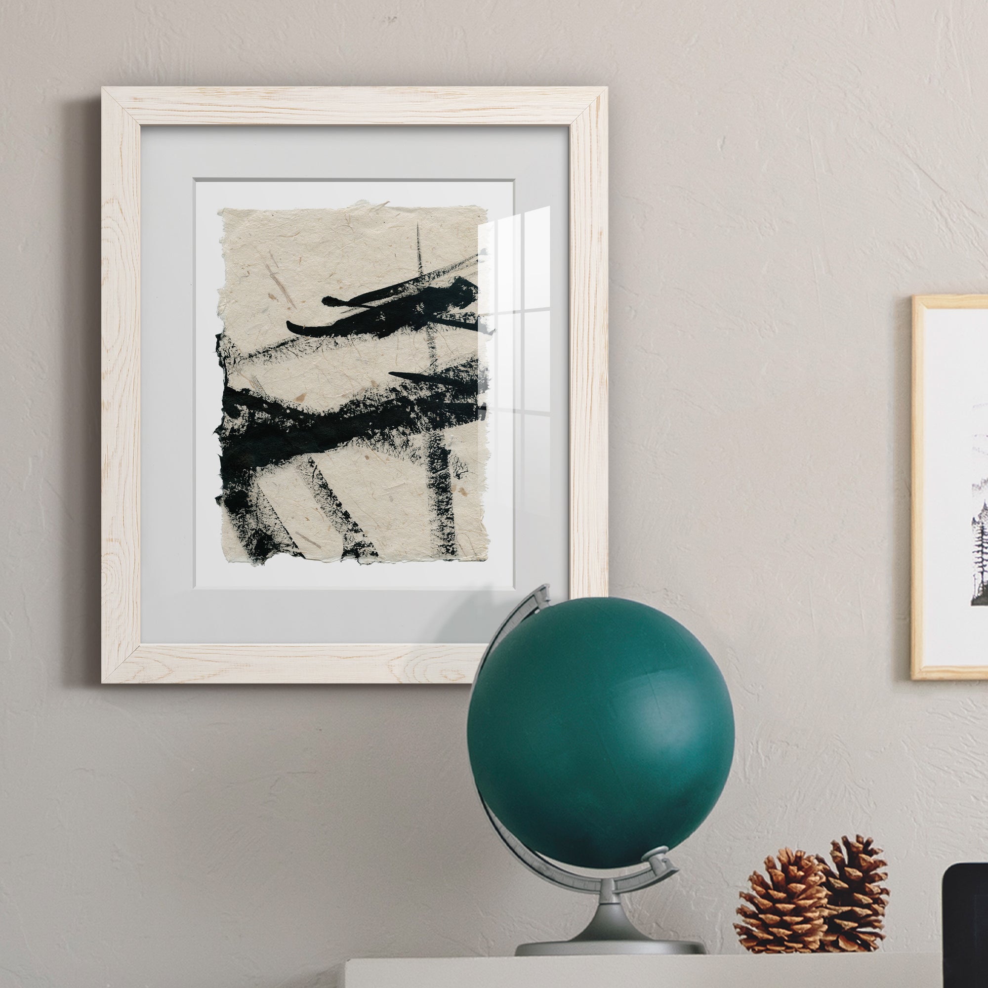 Lines Crossed II - Premium Framed Print - Distressed Barnwood Frame - Ready to Hang