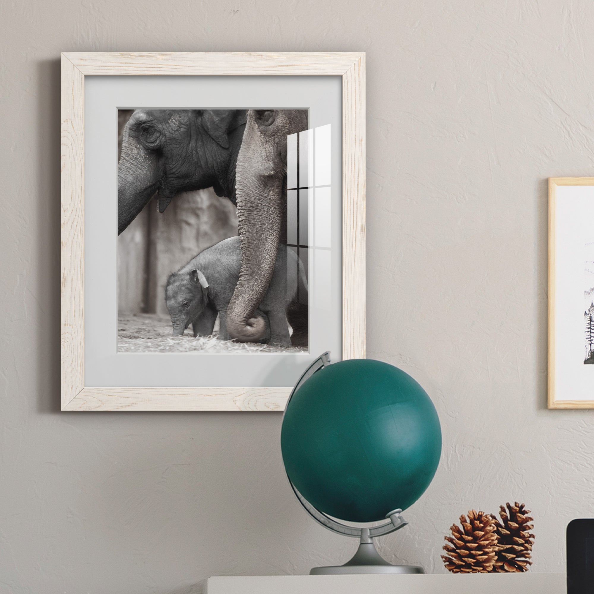 Family Moment - Barnwood Framed Art Print