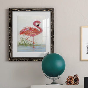 Flamingo I - Barnwood Framed Art Print