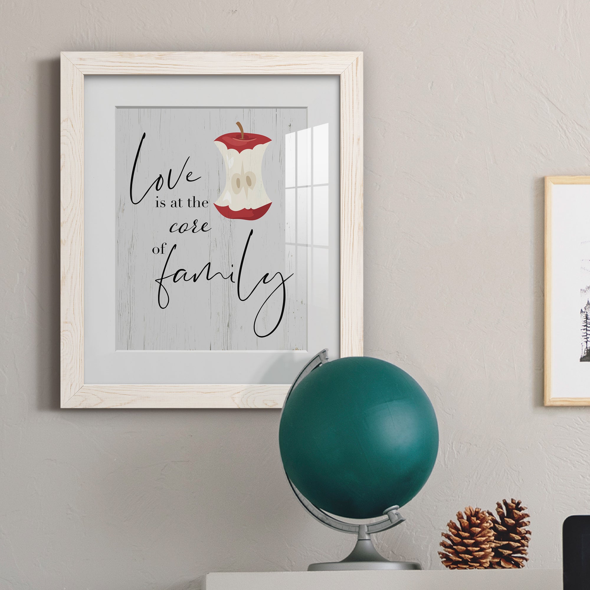 Core of Family - Premium Framed Print - Distressed Barnwood Frame - Ready to Hang