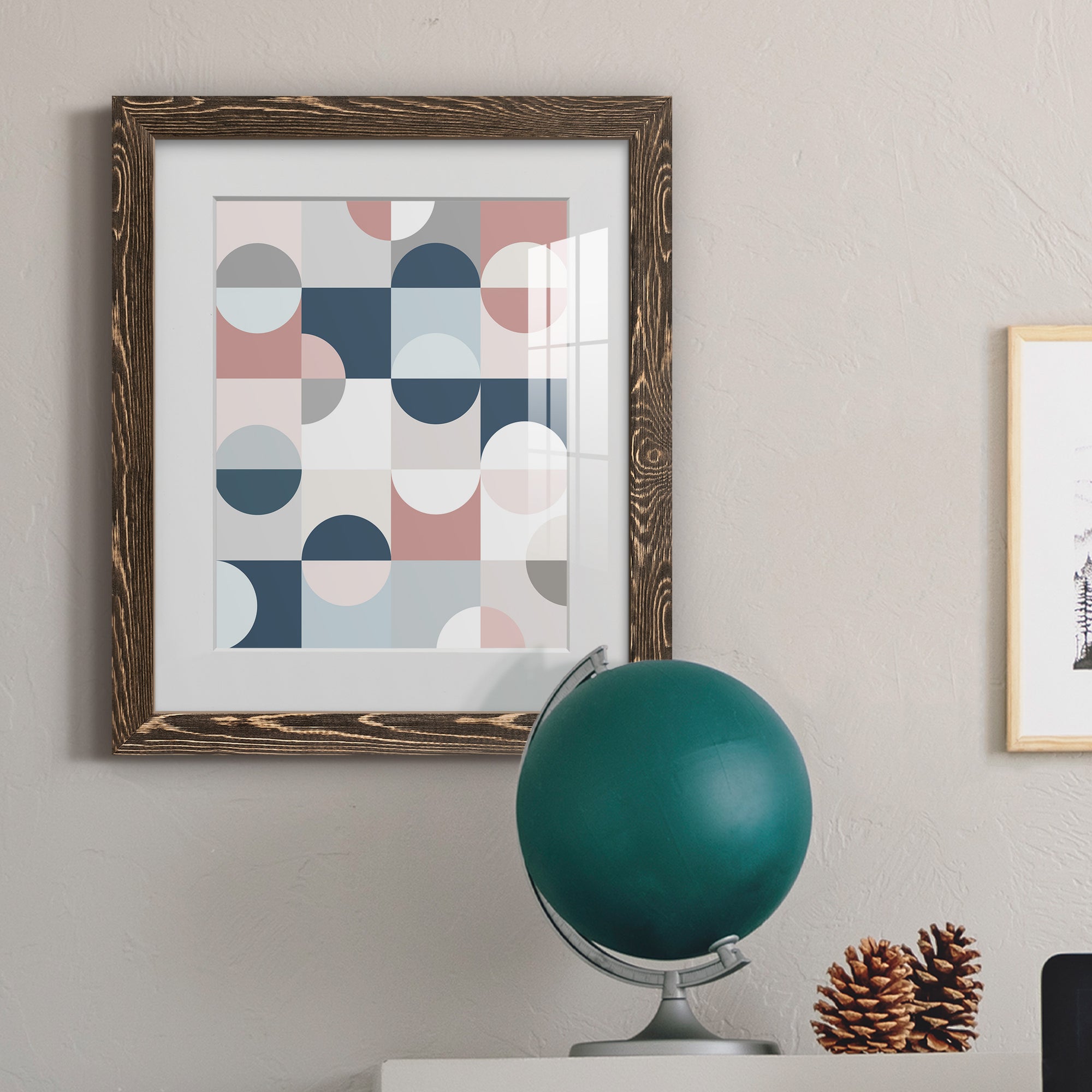 Modern Reflection - Barnwood Framed Art Print