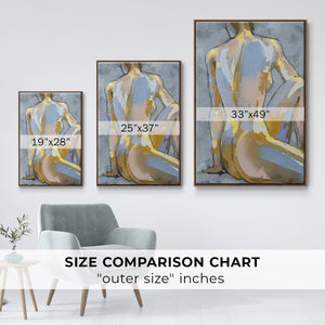 Grey Maiden II - Framed Premium Gallery Wrapped Canvas L Frame - Ready to Hang