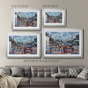 Red Traffic - Modern Framed Art Print