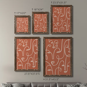 Connected Expressions I - Barnwood Framed Canvas Set
