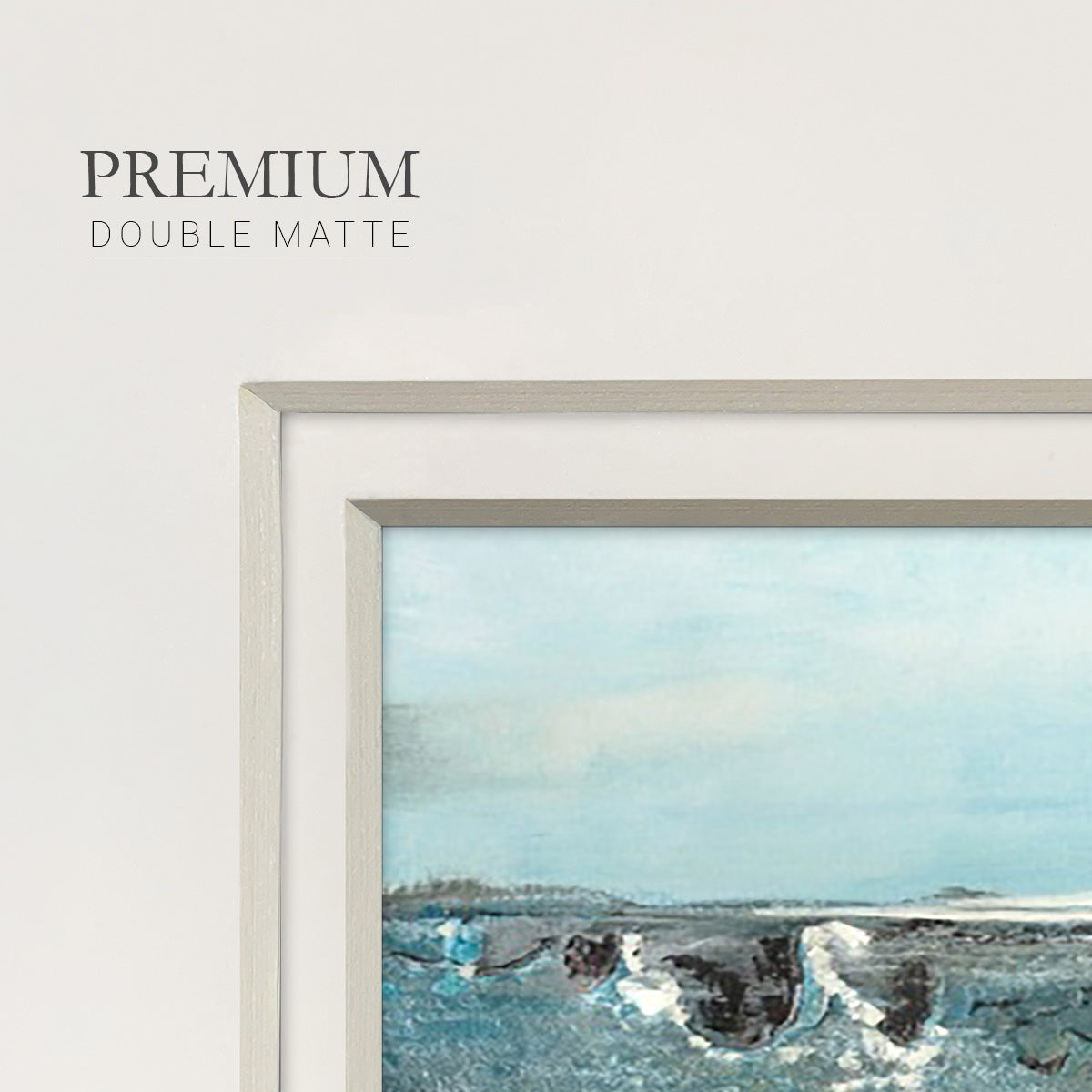 Flow of Love in Ocean II Premium Framed Print Double Matboard