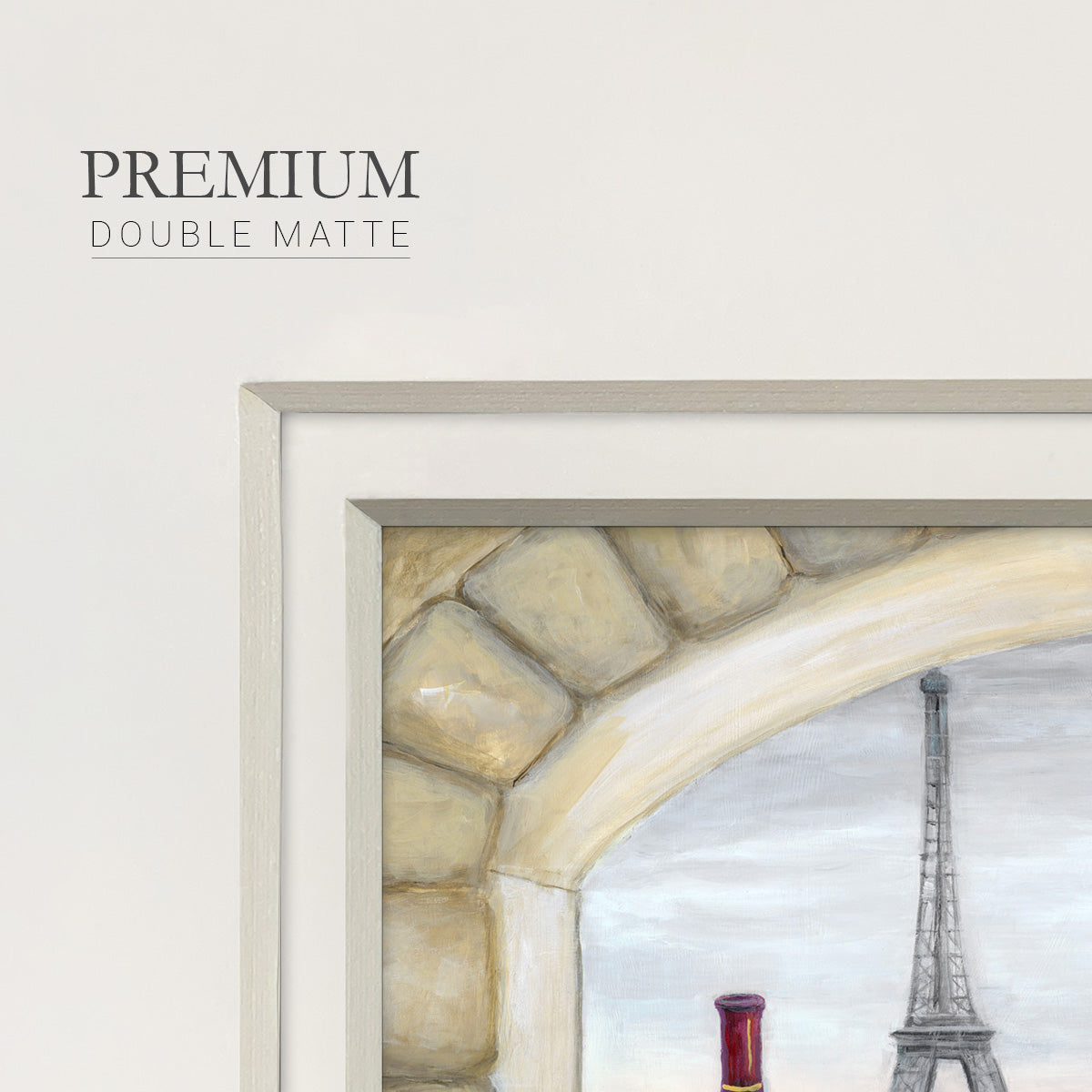 Paris Delight Premium Framed Print Double Matboard
