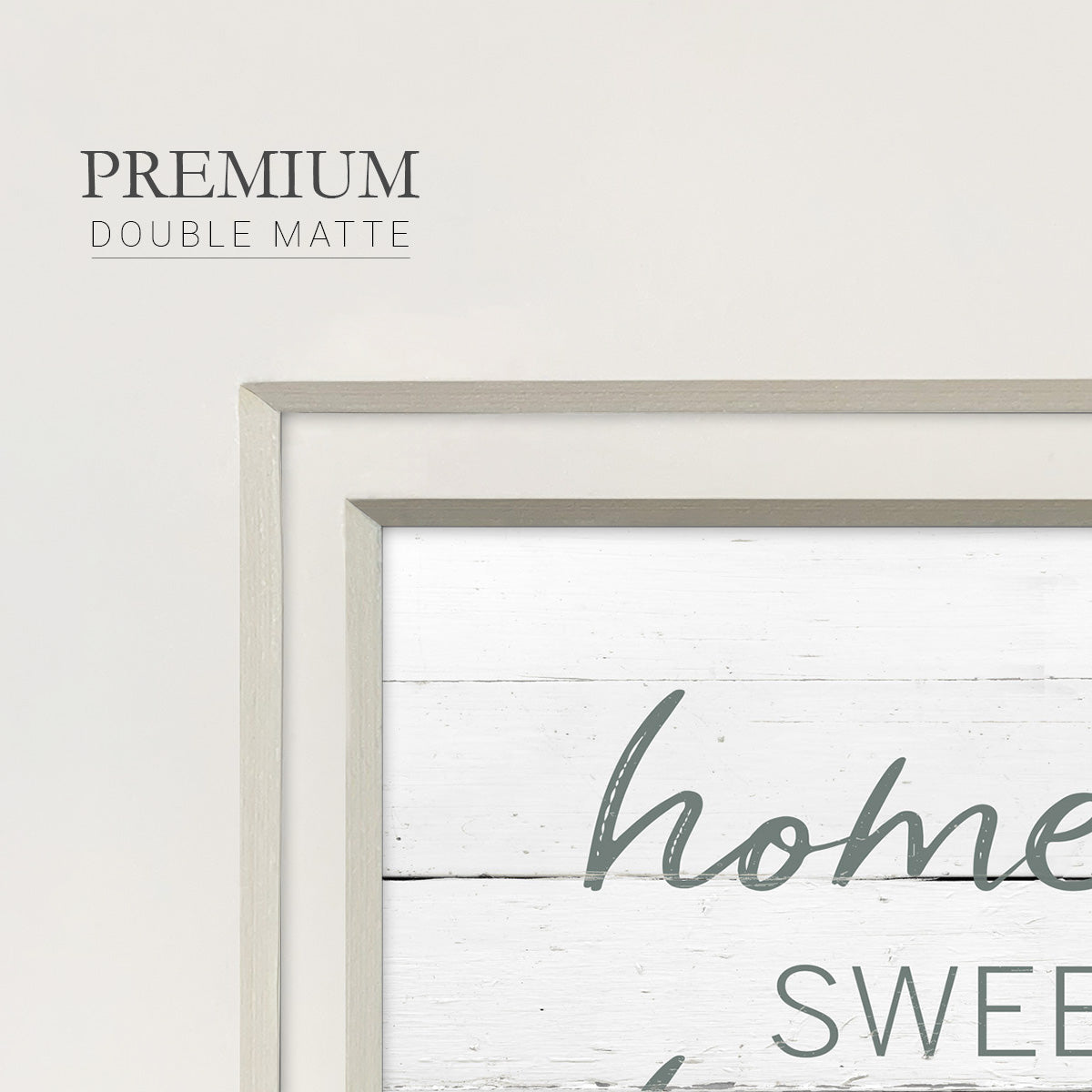 Eucalyptus Home Sweet Home Premium Framed Print Double Matboard