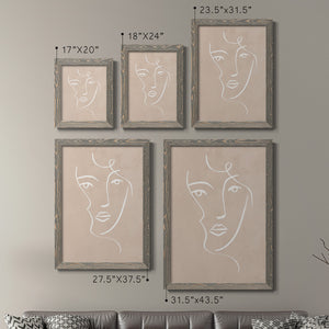 Curly Face I - Barnwood Framed Canvas Set