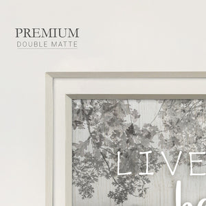 Live A Beautiful Life Premium Framed Print Double Matboard