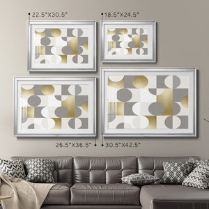 Modern Gold Reflections - Modern Framed Art Print