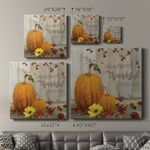 Grateful Pumpkins-Premium Gallery Wrapped Canvas - Ready to Hang