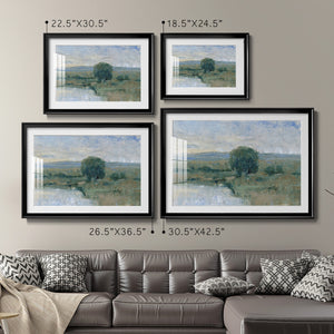 Riverbank Impression II - Modern Framed Art Print