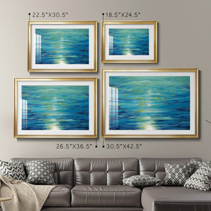 Deep Blue - Modern Framed Art Print