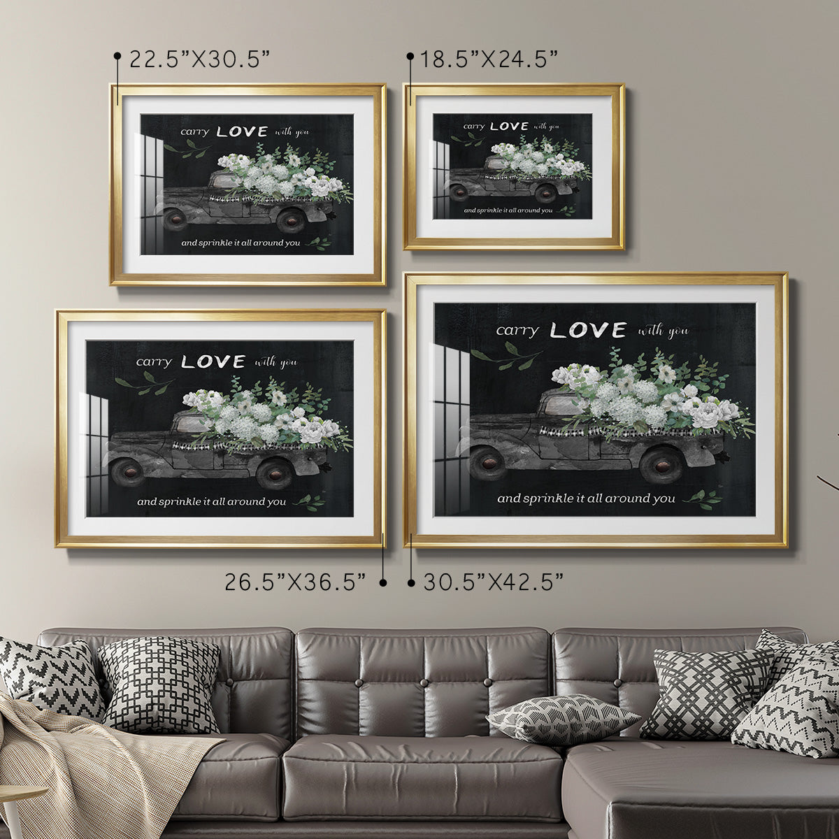 Carry Love Premium Framed Print - Ready to Hang