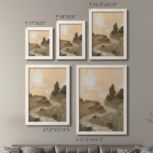 Hillside Walking Path I - Barnwood Framed Canvas Set