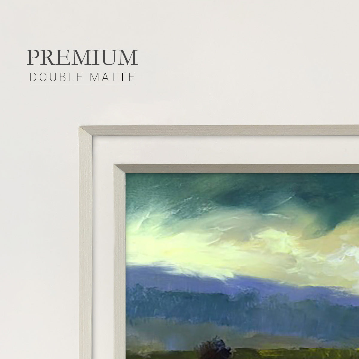 Mountain Meadow Premium Framed Print Double Matboard