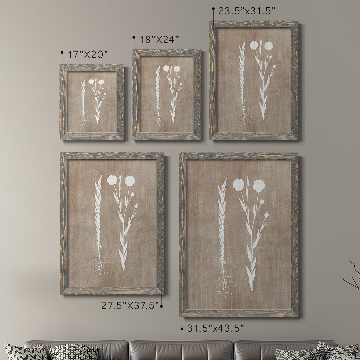 Botany Beauty III - Premium Framed Canvas 2 Piece Set - Ready to Hang