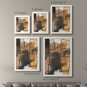 Retro Vibe I - Barnwood Framed Canvas Set