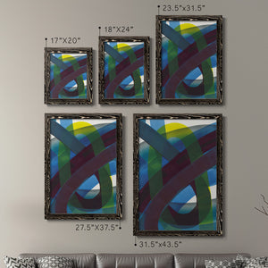 Cool Network I - Barnwood Framed Canvas Set