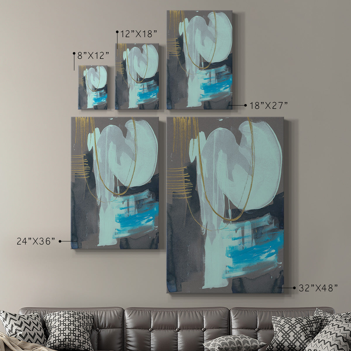 Swivel II Premium Gallery Wrapped Canvas - Ready to Hang