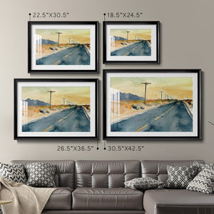 Deserted Highway II - Modern Framed Art Print