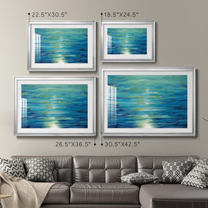 Deep Blue - Modern Framed Art Print