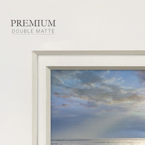 Aqua Blue Morning Premium Framed Print Double Matboard