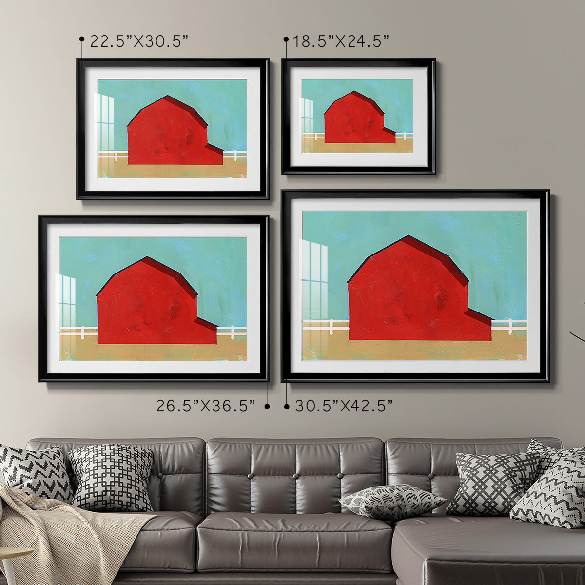 Big Red One I Premium Framed Print - Ready to Hang