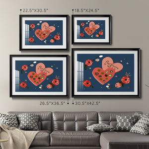 Happy Galentine I - Modern Framed Art Print