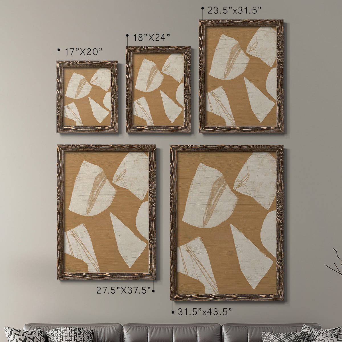 Piecemeal I - Premium Framed Canvas 2 Piece Set - Ready to Hang