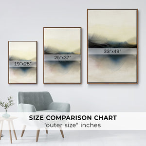 Continuum I - Framed Premium Gallery Wrapped Canvas L Frame - Ready to Hang