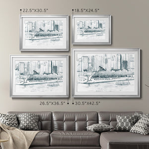 Ferryboats II - Modern Framed Art Print