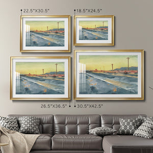 Deserted Highway I - Modern Framed Art Print