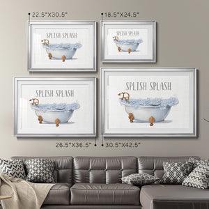 Splish Splash - Modern Framed Art Print