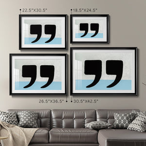 He Said She Said - Modern Framed Art Print