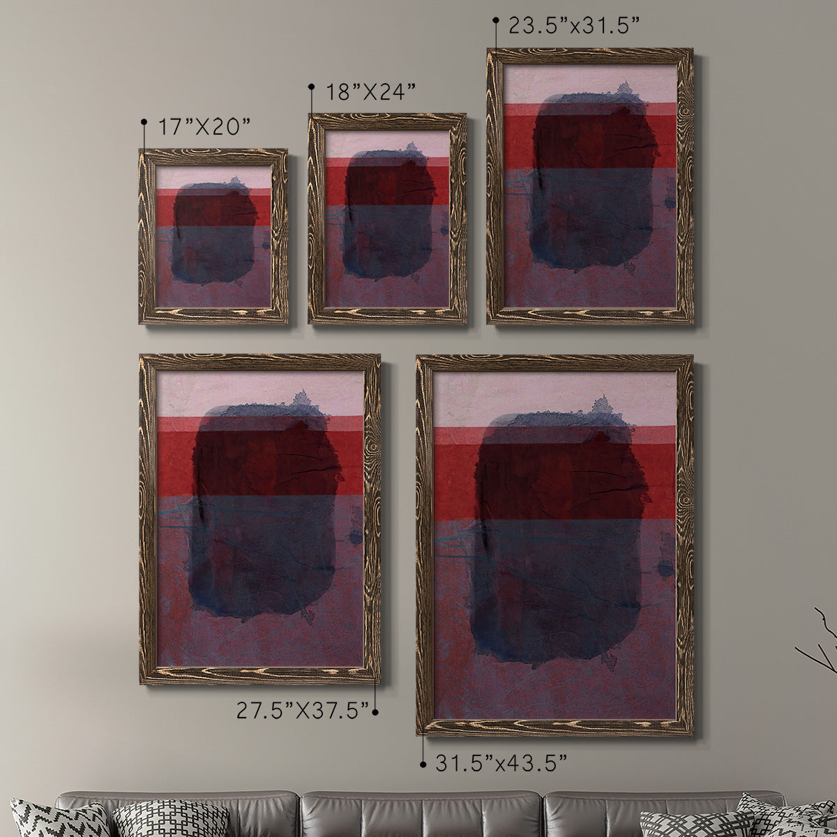 Remembering Rothko I - Premium Framed Canvas 2 Piece Set - Ready to Hang