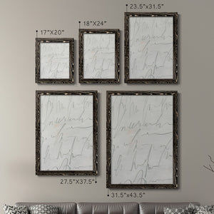 Scrabble I - Barnwood Framed Canvas Set