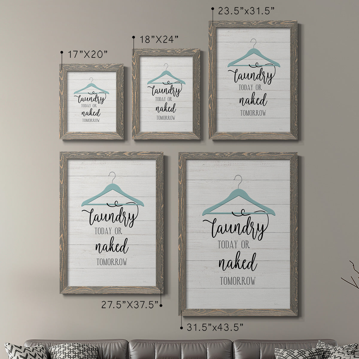Naked Tomorrow - Premium Framed Canvas 2 Piece Set - Ready to Hang